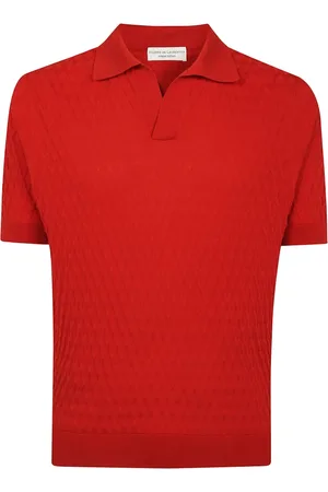 FILIPPO DE LAURENTIIS Tops, Heren, Rood, XL, Skipper Polo Shirt