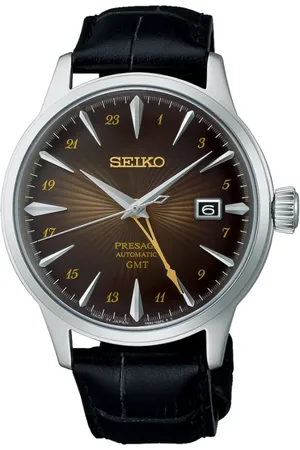 Seiko Accessoires, Dames, Grijs, ONE Size, Presage Cocktail Automatisch GMT Horloge