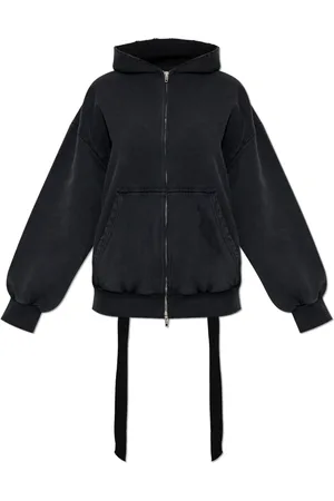 Balenciaga Sweatshirts & Hoodies, Dames, Zwart, XS, Katoen, Sweatshirt met vintage-effect