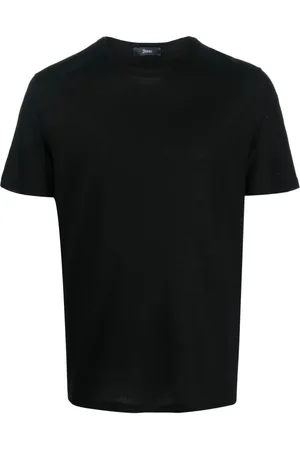 HERNO Tops, Heren, Zwart, L, Casual Heren T-shirt
