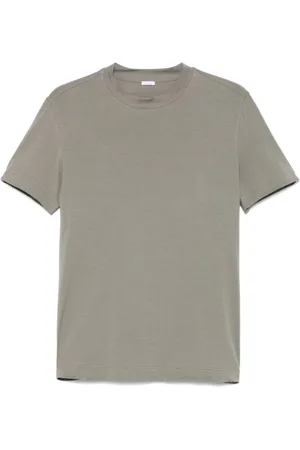 Malo Tops, Heren, Grijs, L, Katoen, Grijze Stretch Katoenen T-Shirt