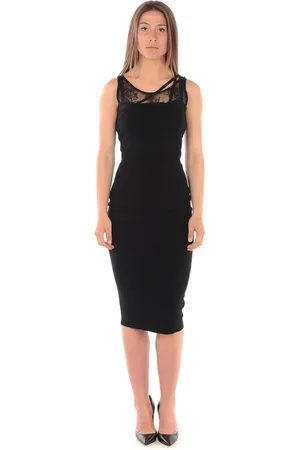 Liu Jo Kleedjes, Dames, Zwart, S, Elegante Zwarte Cocktailjurk