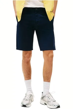 Tommy Hilfiger Korte broeken, Heren, Blauw, W36, Katoen, Slim Fit Chino Shorts