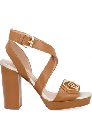Liu Jo Schoenen, Dames, Bruin, 40 EU, Leer, Hebe 14 Bruine Platform Sandaal