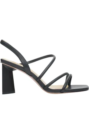 Estro Schoenen, Dames, Zwart, 38 EU, Leer, Zwarte Blokhak Sandalen met Bandjes voor Vrouwen