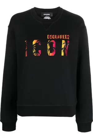 Dsquared2 Sweatshirts & Hoodies, Dames, Zwart, S, Dames Sweatshirt