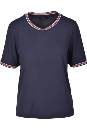 FAY Tops, Dames, Blauw, L, Tshirt
