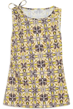 Maliparmi Tops, Dames, Veelkleurig, S, Caleido Bloem Tanktop