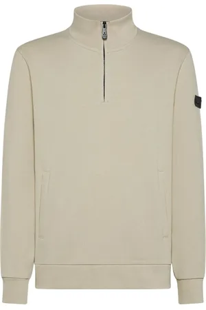 Peuterey Sweatshirts & Hoodies, Heren, , XL, Half Zip Sweater Dory Tapioca