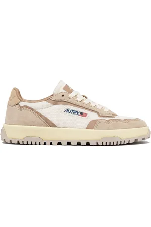 Autry Schoenen, Dames, Wit, 38 EU, Suède, Witte Sneakers Lage Profiel Mesh Suède
