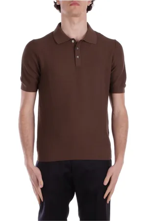 TAGLIATORE Tops, Heren, Bruin, M, Katoen, T-shirts en Polos Duifgrijs