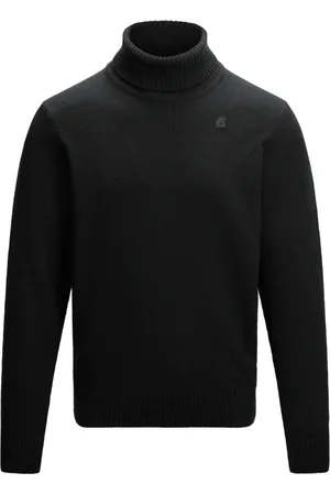 K-Way Truien, Heren, Zwart, L, Wol, Lamswol Gebreide Kleding