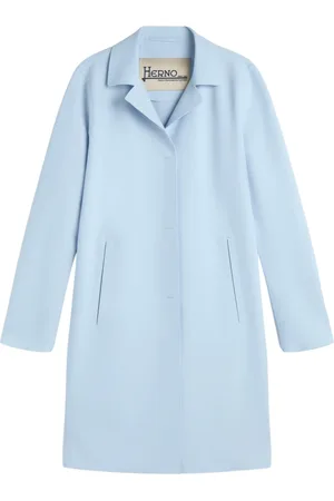 HERNO Mantels, Dames, Blauw, L, Nylon, Innovatieve PEF Jas