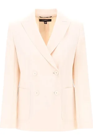 Max Mara Jassen, Dames, Roze, M, Elegante Blazer voor Vrouwen