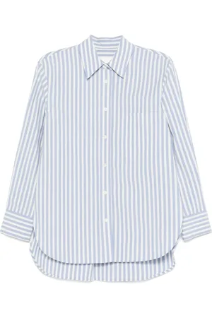 Closed Blouses & Shirts, Dames, Blauw, M, Korenbloemblauwe Oversized Shirt