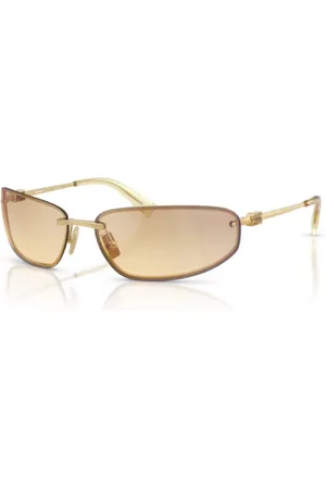 Miu Miu Accessoires, unisex, Geel, ONE Size, Elegante zonnebril voor stijlvolle look