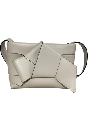 Acne Studios Pre-owned, Dames, Wit, ONE Size, Leer, Tweedehands leren schoudertassen