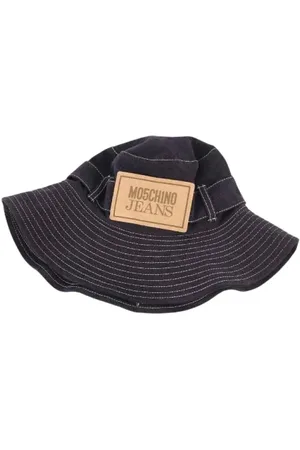 Moschino Pre-owned, Dames, Zwart, ONE Size, Katoen, Pre-owned Cotton hats