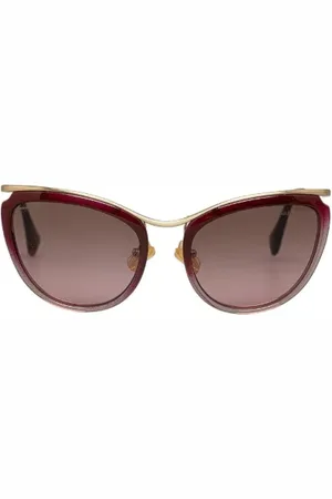 Miu Miu Pre-owned, Dames, Roze, ONE Size, Pre-owned Plastic sunglasses
