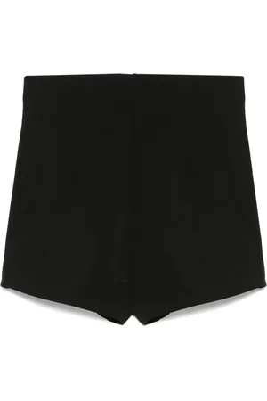 Rick Owens Korte broeken, Dames, Zwart, S, Zwarte Afgeknipte Shorts