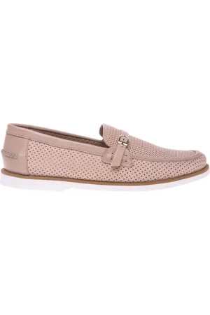 BALDININI Schoenen, Dames, , 39 EU, Nude perforated nubuck loafer