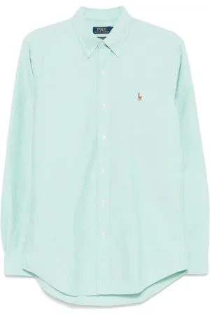 Ralph Lauren Overhemden, Heren, Blauw, S, Lange mouw sportshirt