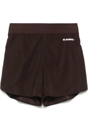 Jil Sander Korte broeken, Dames, Bruin, M, Bruine Casual Shorts