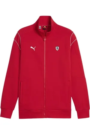 PUMA Sweatshirts & Hoodies, Heren, Rood, 2Xl, Rode Ferrari Jas voor Mannen