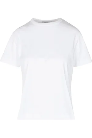 Daniele Fiesoli Tops, Dames, Wit, M, Katoen, Katoenen T-shirt met Geborduurd Logo