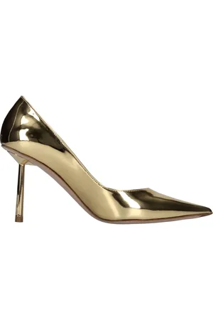 LE SILLA Schoenen, Dames, Geel, 37 EU, Leer, Met Hak Goud