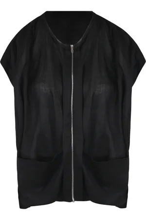 TELA Jassen, Dames, Zwart, S, Stijlvolle Zimpa Gilet
