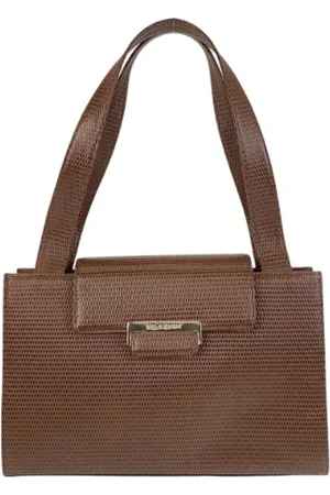 Saint Laurent Pre-owned, Dames, Bruin, ONE Size, Leer, Tweedehands leren schoudertassen