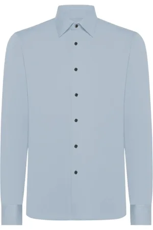 RRD Overhemden, Heren, Blauw, 4Xl, Heldere Blauwe Oxford Jacquard Overhemd