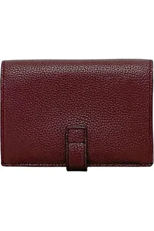 Saint Laurent Pre-owned, unisex, Rood, ONE Size, Leer, Tweedehands leren portemonnees