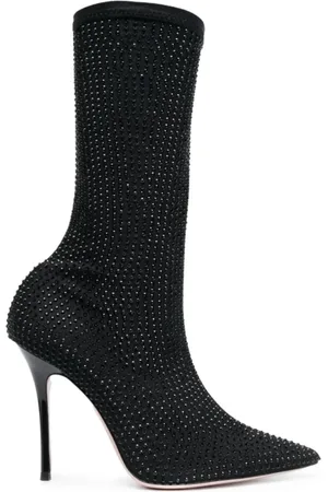 GEDEBE Schoenen, Dames, Zwart, 41 EU, Kristal Bootie Dameslaarzen