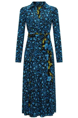 Diane von Furstenberg Kleedjes, Dames, Veelkleurig, S, Nylon, Elegante Jurk