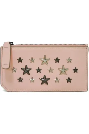 Jimmy Choo Pre-owned, Dames, Roze, ONE Size, Leer, Tweedehands leren portemonnees