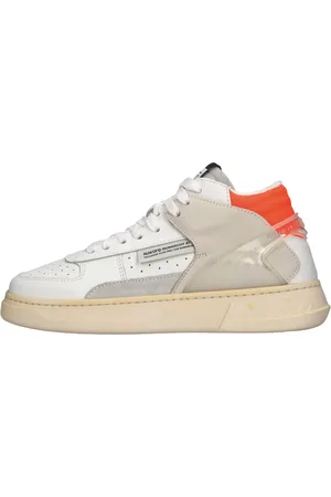 RUN OF Schoenen, Dames, Wit, 39 EU, Suède, Sneakers