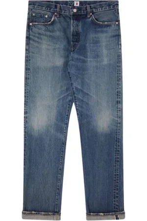 Edwin Jeans, Heren, Blauw, W32, Katoen, Reguliere Rechte Japan Katoenen Jeans