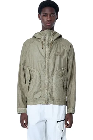 C.P. Company Jassen, Heren, , M, Linnen, Lino Wax Goggle Jacket