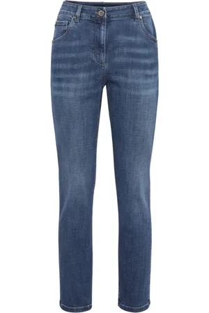 Brunello Cucinelli Jeans, Dames, Blauw, S, Katoen, Casual Katoenen Broek