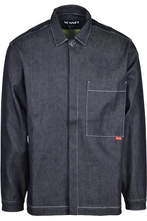 SUNNEI Overhemden, Heren, Blauw, L, Katoen, Overhemd
