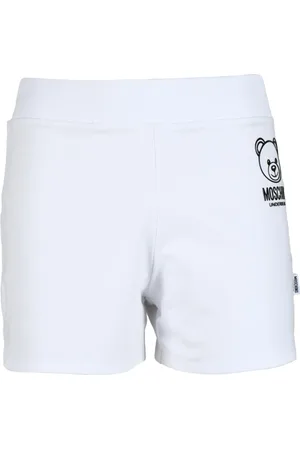 Moschino Korte broeken, Dames, Wit, M, Katoen, Katoen Elastaan Ondergoed Shorts