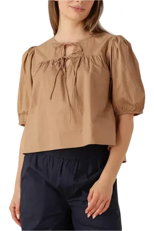 Ruby Tuesday Blouses & Shirts, Dames, Bruin, XL, Linnen, Bruine Ibene Blouse Charme