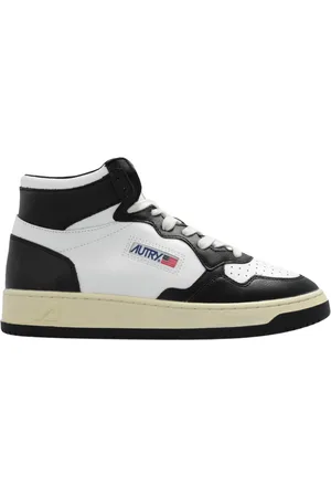 Autry Schoenen, Dames, Zwart, 41 EU, Leer, ‘Aumw’ sneakers