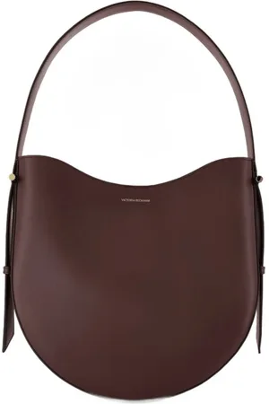 Victoria Beckham Tassen, Dames, Rood, ONE Size, Leer, Bordeauxleren Schoudertas