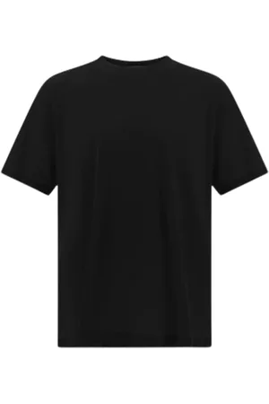 HERNO Tops, Heren, Zwart, M, Lichtgewicht Jersey Crepe T-Shirt