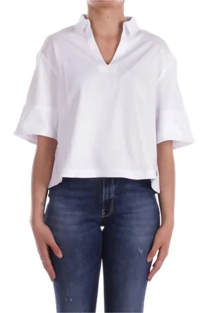 K-Way Blouses & Shirts, Dames, Wit, XS, Katoen, Witte Polo Shirt Regular Fit Katoen