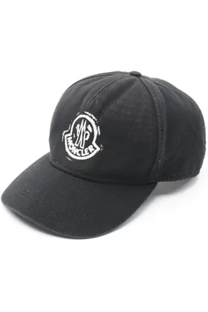Moncler Pre-owned, Dames, Zwart, ONE Size, Katoen, Pre-owned Cotton hats