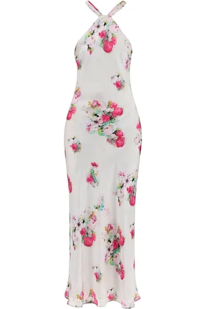 Max Mara Kleedjes, Dames, Wit, M, Lange jurk met stijl 2416221094650